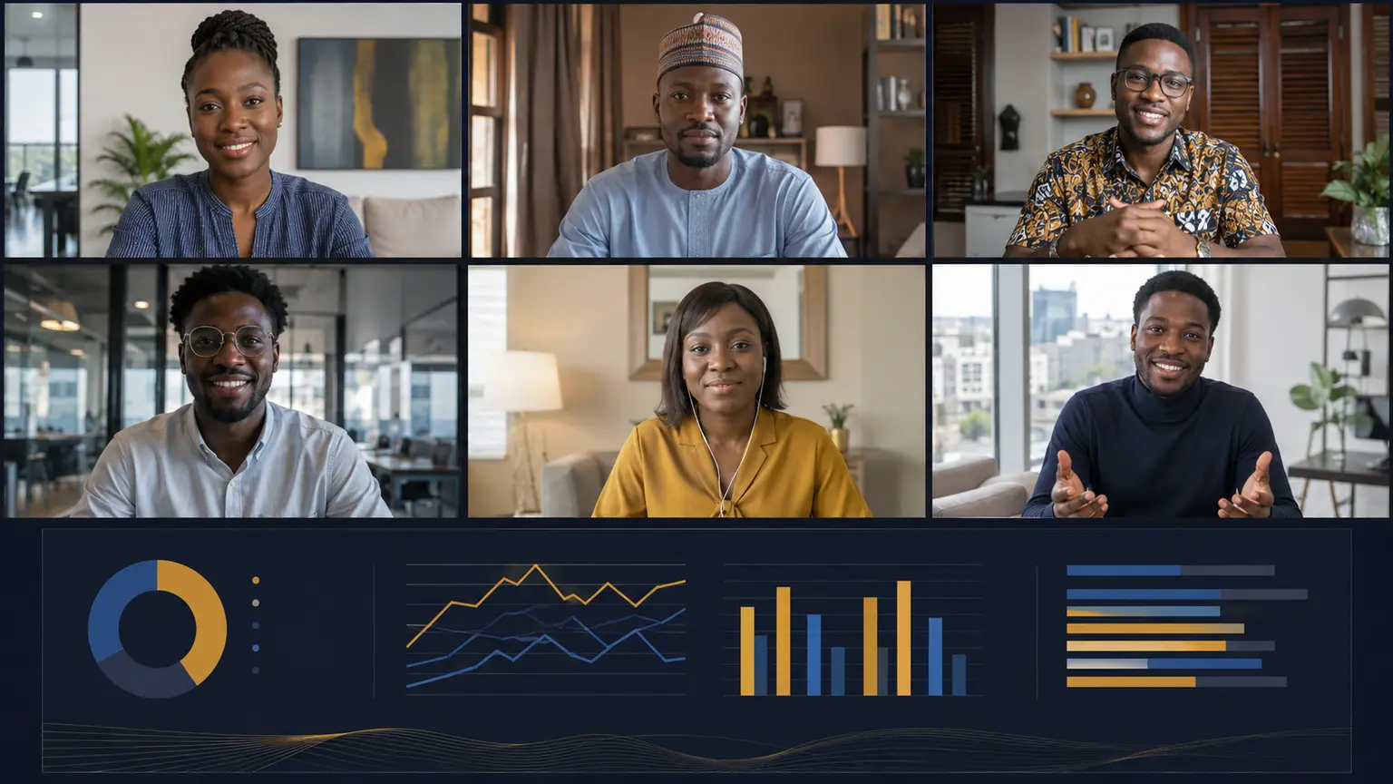 Corpshore Ghana remote customer service team conducting multilingual video calls from Accra