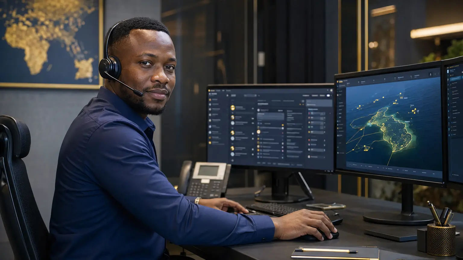 Oil and gas employee helpdesk operations in Ghana